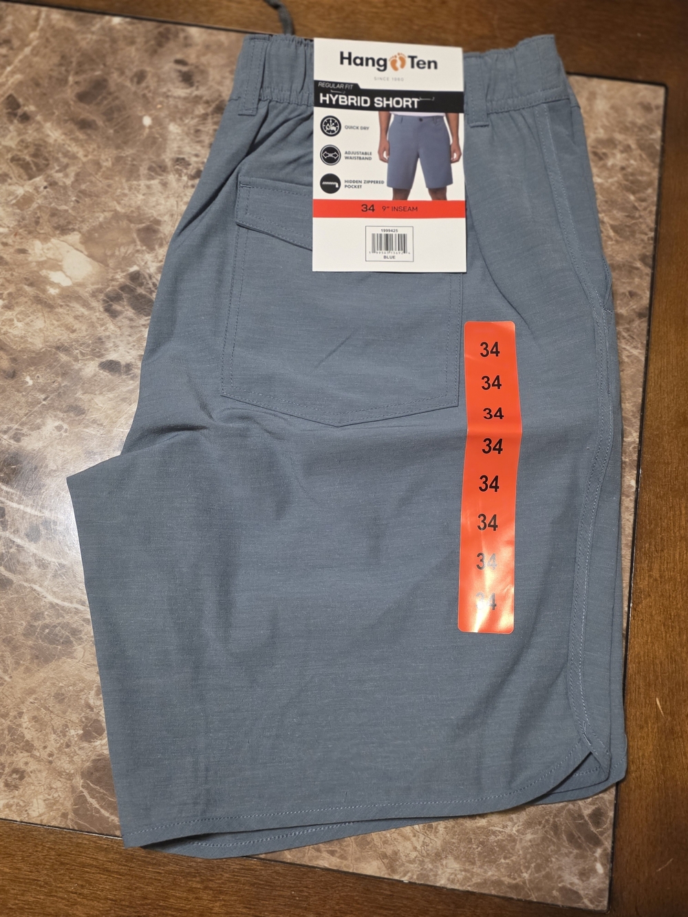 Hang Ten Men's Hybrid Shorts in Slate Blue
